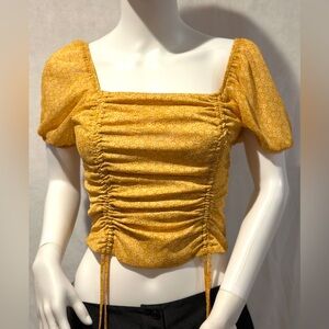Lush Cute Clay/Mustard top-NWOT